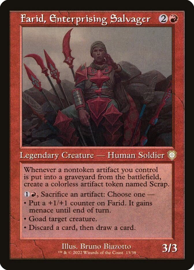 Farid, Enterprising Salvager — The Brothers' War Commander