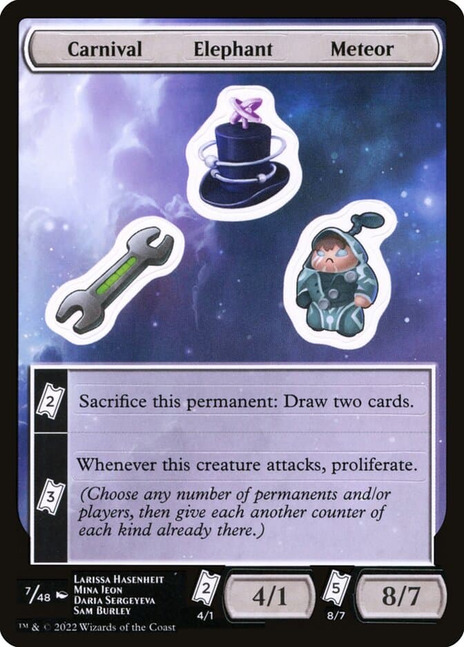 Carnival Elephant Meteor — Unfinity Sticker Sheets