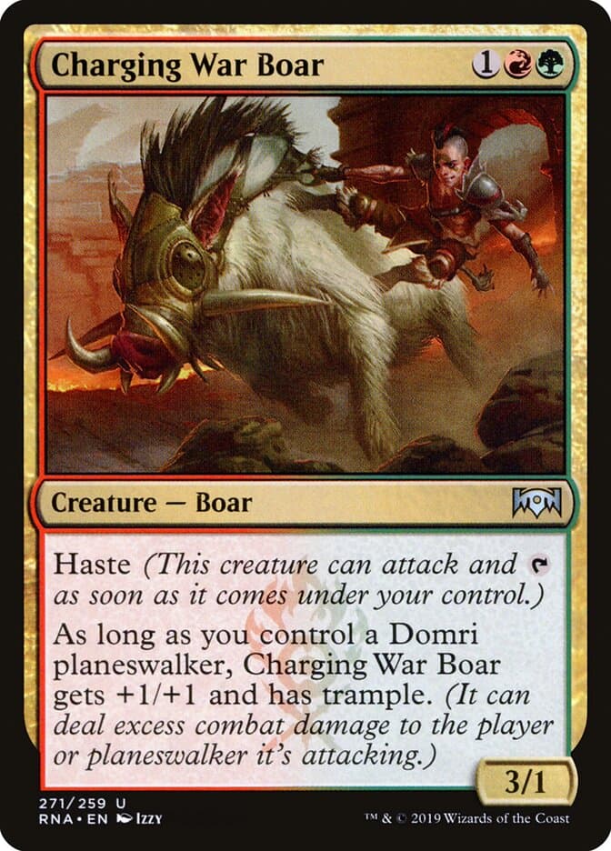 Charging War Boar — Ravnica Allegiance