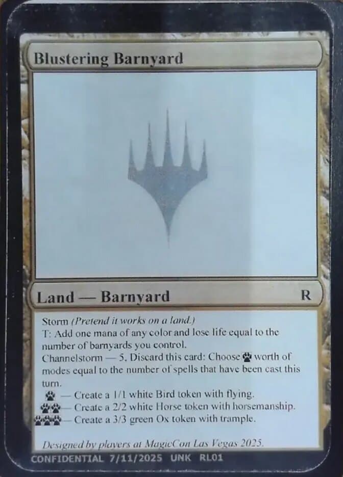 Blustering Barnyard — Unknown Event