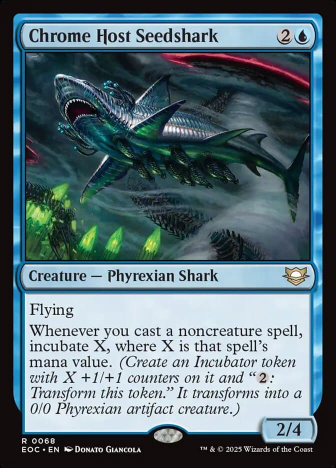 Chrome Host Seedshark — Edge of Eternities Commander