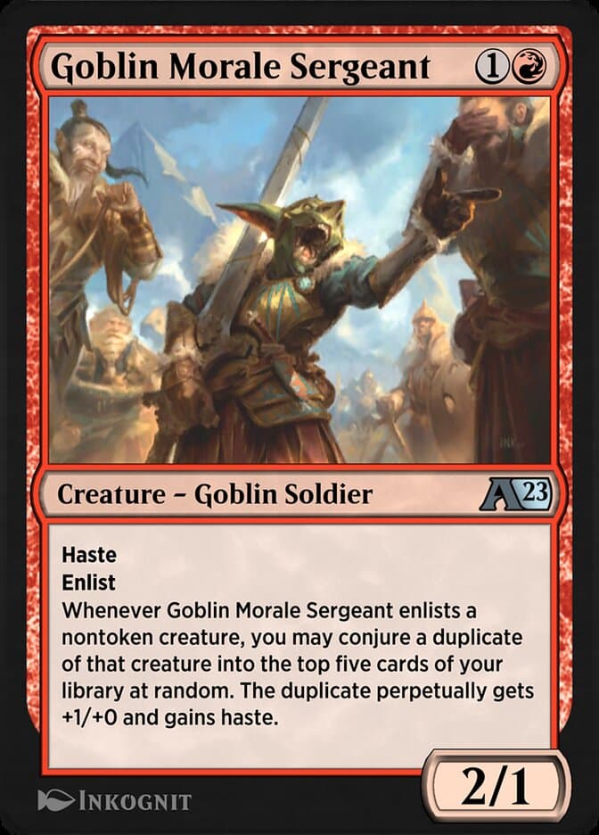 Goblin Morale Sergeant — Alchemy: Dominaria
