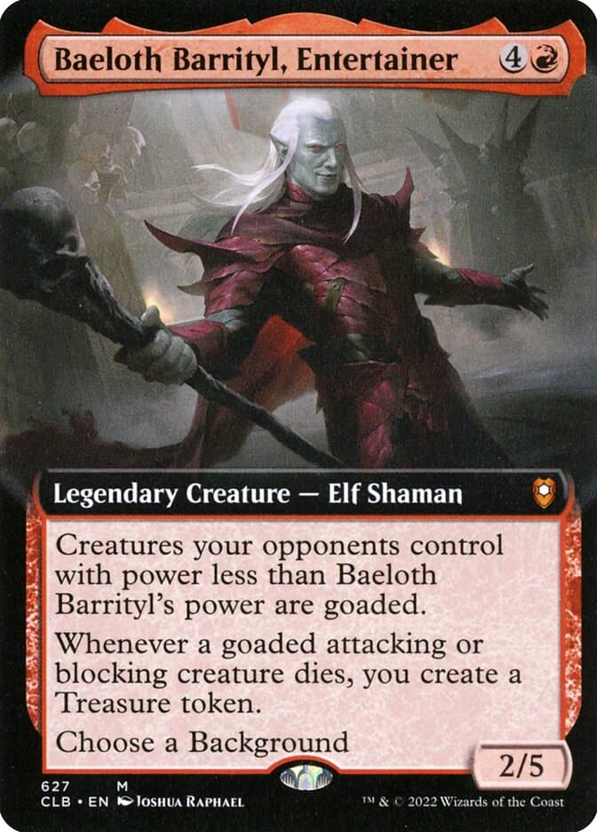 Baeloth Barrityl, Entertainer — Commander Legends: Battle for Baldur's Gate