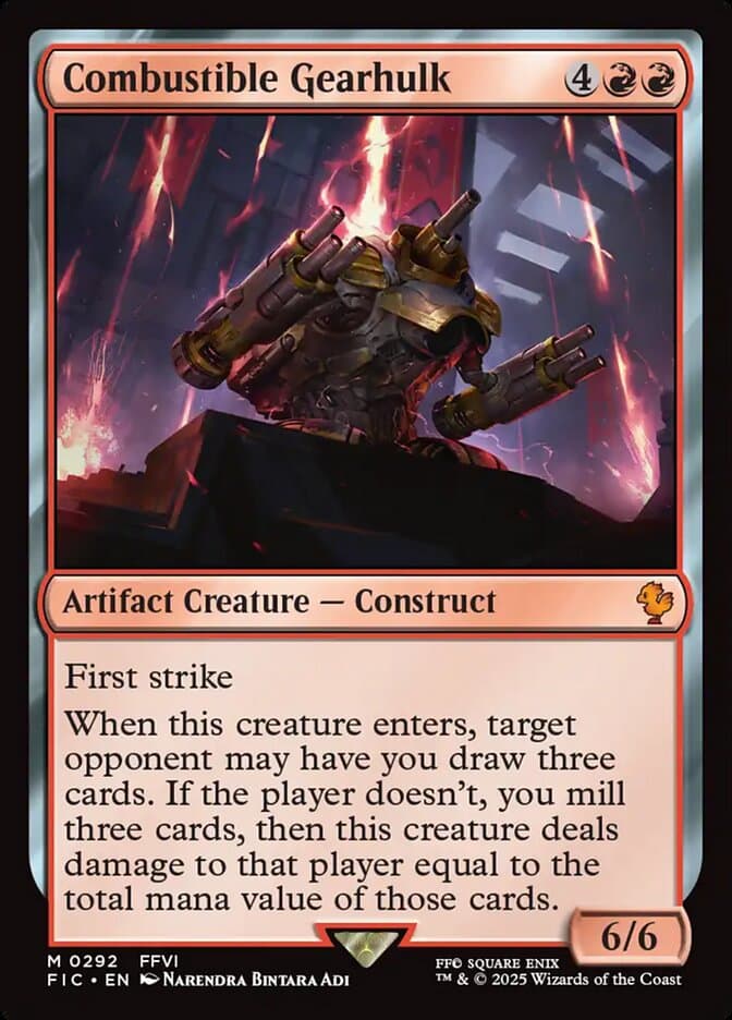 Combustible Gearhulk — Final Fantasy Commander