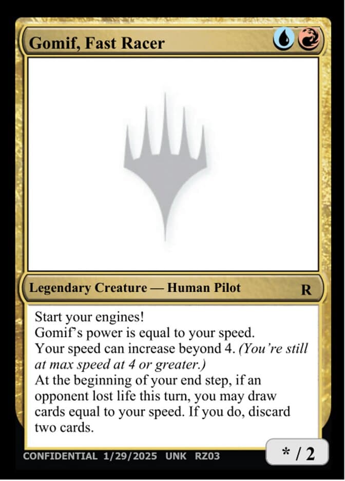 Gomif, Fast Racer — Unknown Event