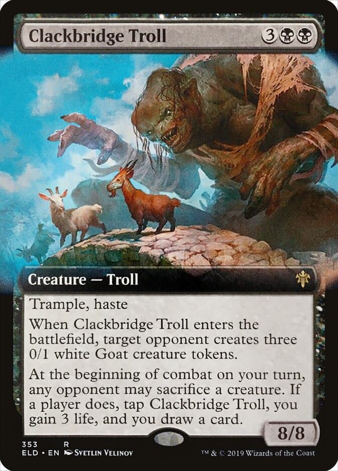 Clackbridge Troll — Throne of Eldraine