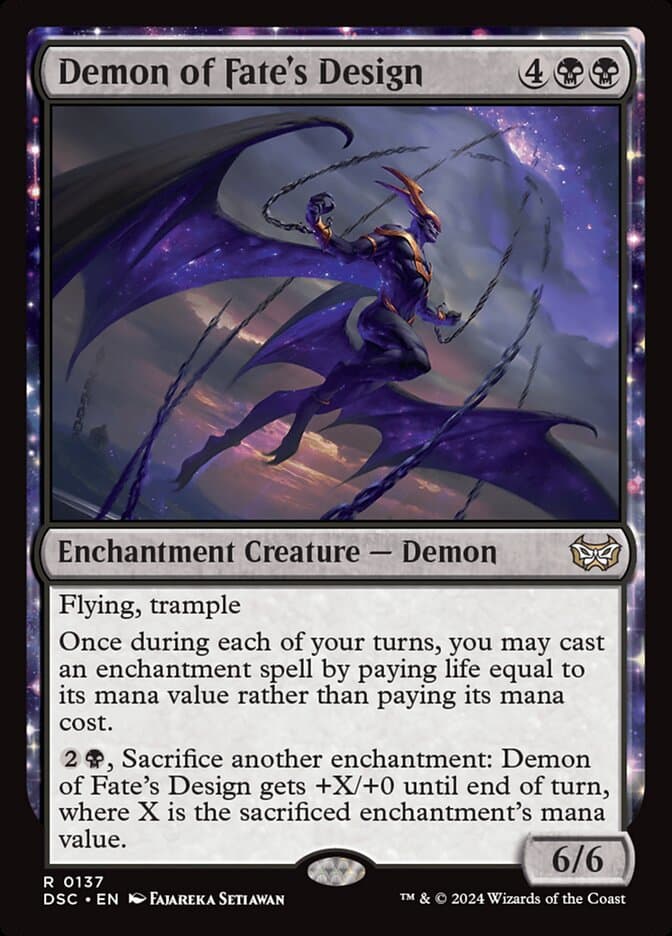 Demon of Fate's Design — Duskmourn: House of Horror Commander