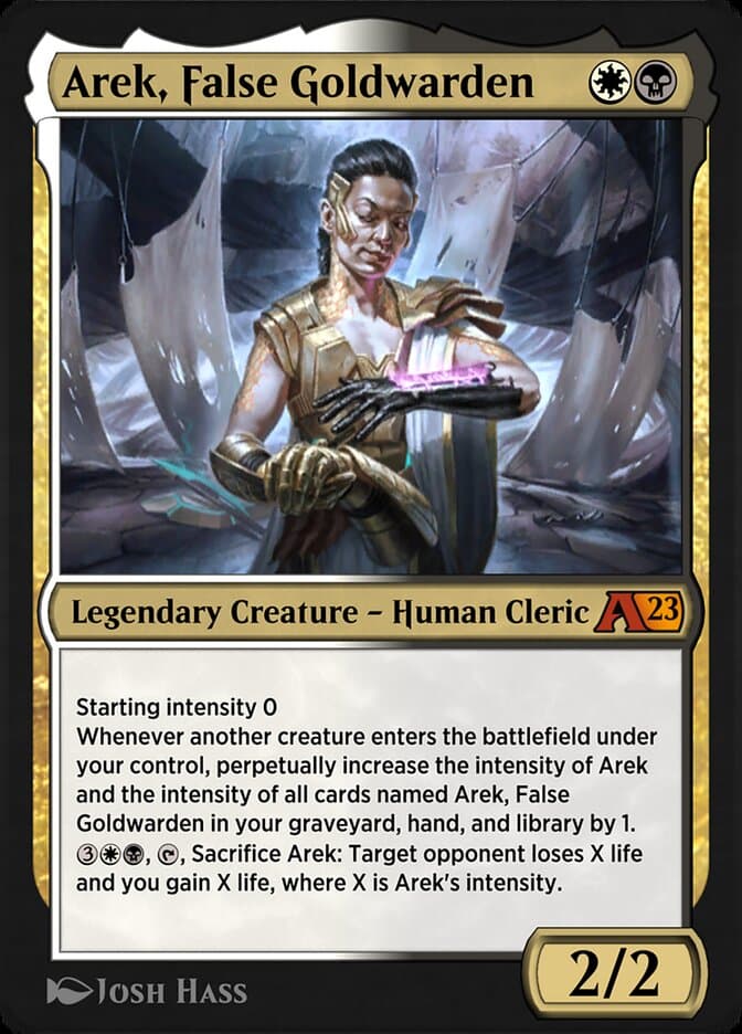 Arek, False Goldwarden — Alchemy: Phyrexia