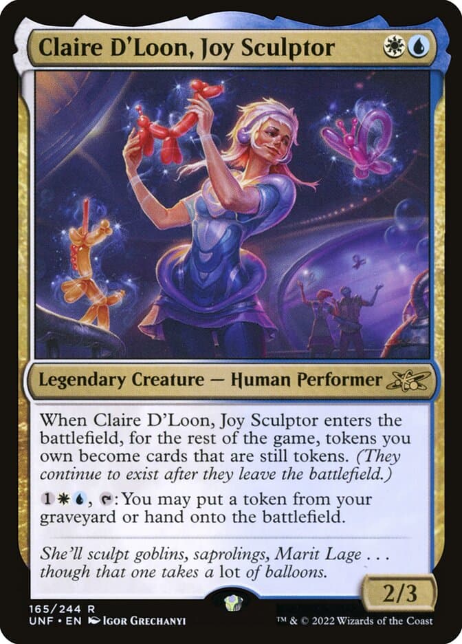 Claire D'Loon, Joy Sculptor — Unfinity