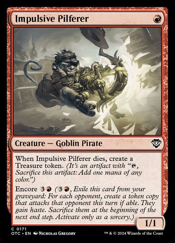Impulsive Pilferer — Outlaws of Thunder Junction Commander