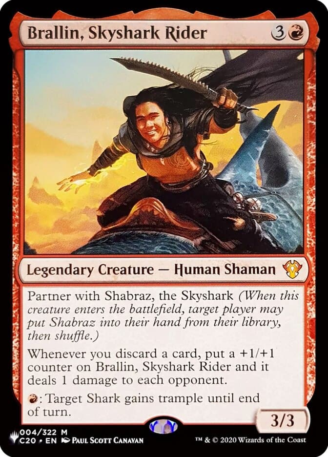 Brallin, Skyshark Rider — The List