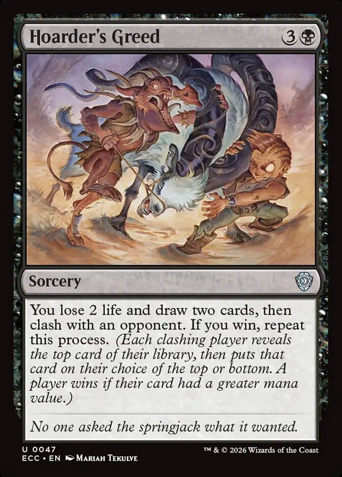 Hoarder's Greed — Lorwyn Eclipsed Commander