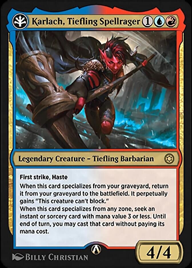 Karlach, Tiefling Spellrager — Alchemy Horizons: Baldur's Gate