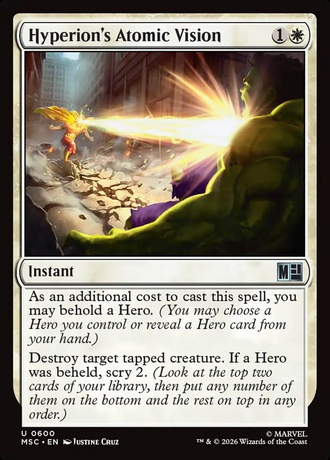 Hyperion's Atomic Vision — Marvel Super Heroes Commander