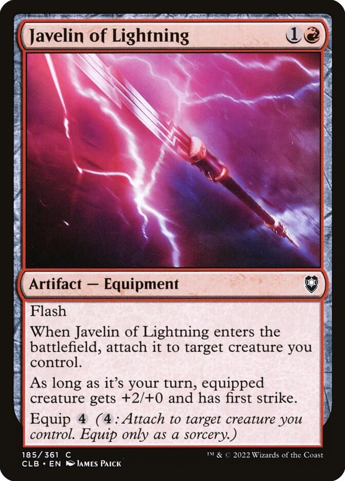 Javelin of Lightning — Commander Legends: Battle for Baldur's Gate
