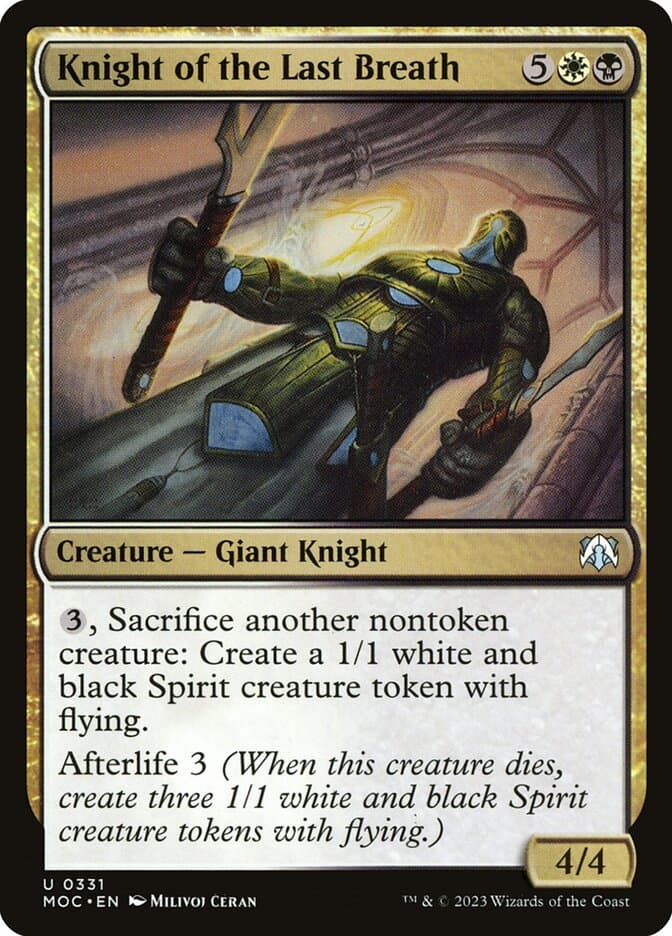 Knight of the Last Breath — March of the Machine Commander