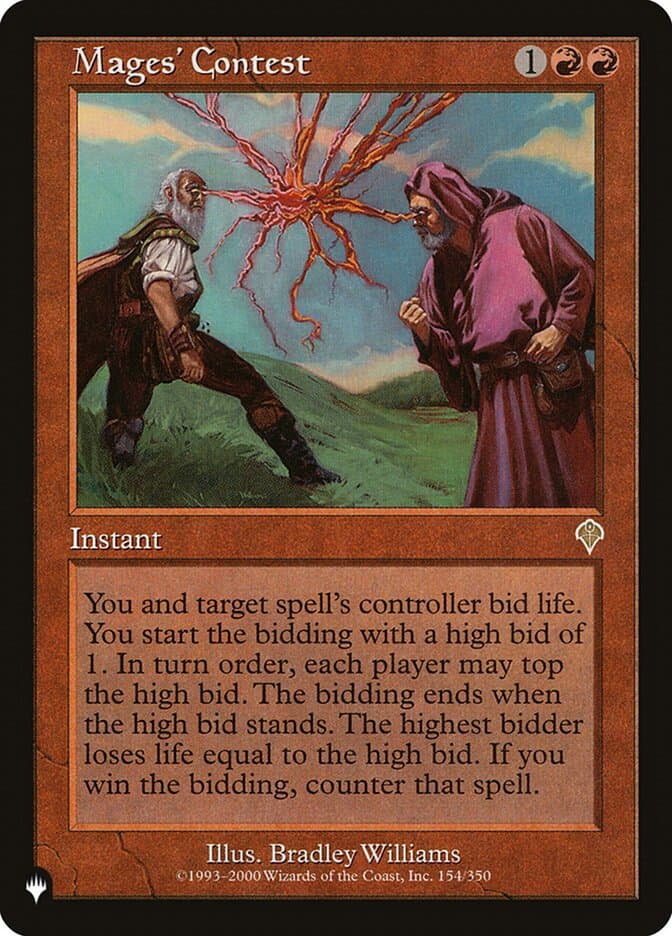 Mages' Contest — The List