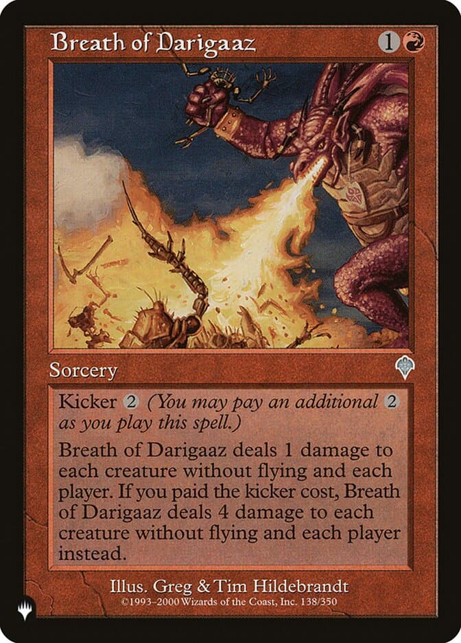 Breath of Darigaaz — The List