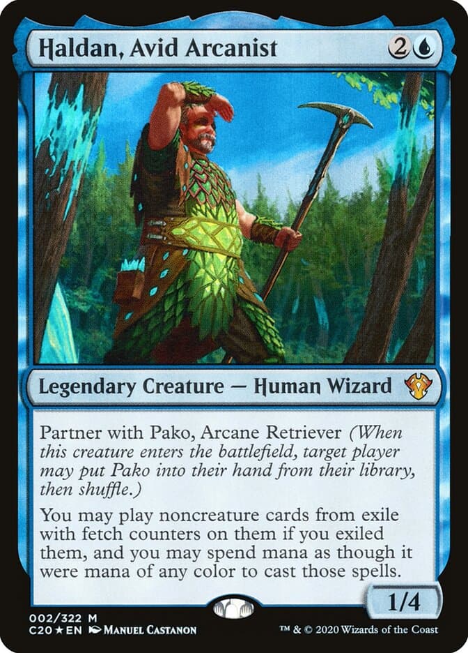 Haldan, Avid Arcanist — Commander 2020