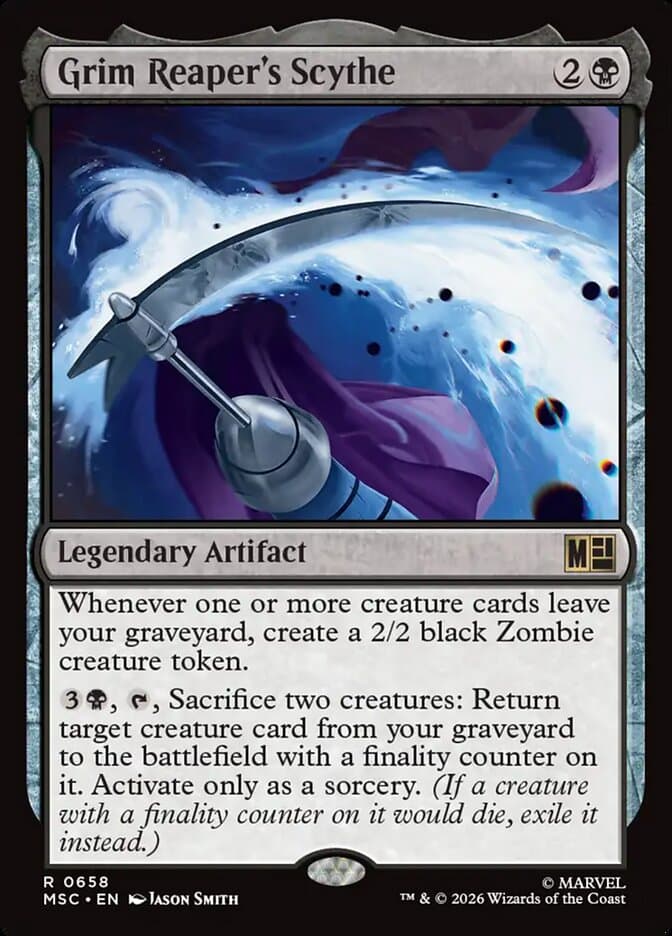 Grim Reaper's Scythe — Marvel Super Heroes Commander