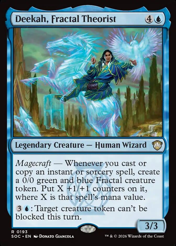 Deekah, Fractal Theorist — Secrets of Strixhaven Commander