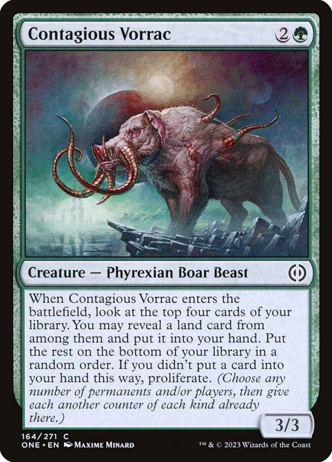 Contagious Vorrac — Phyrexia: All Will Be One