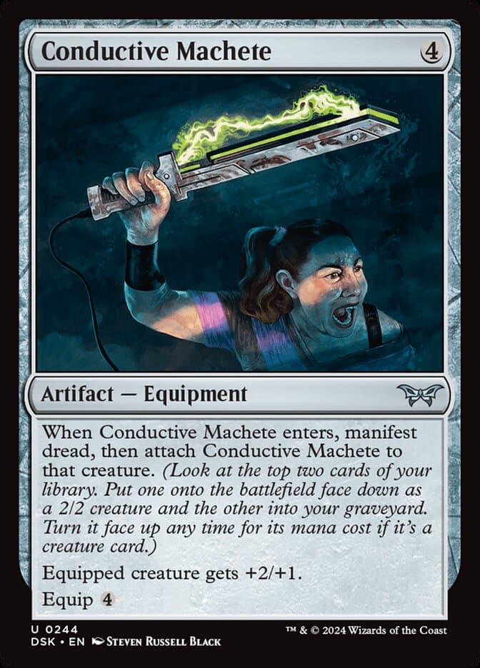 Conductive Machete — Duskmourn: House of Horror
