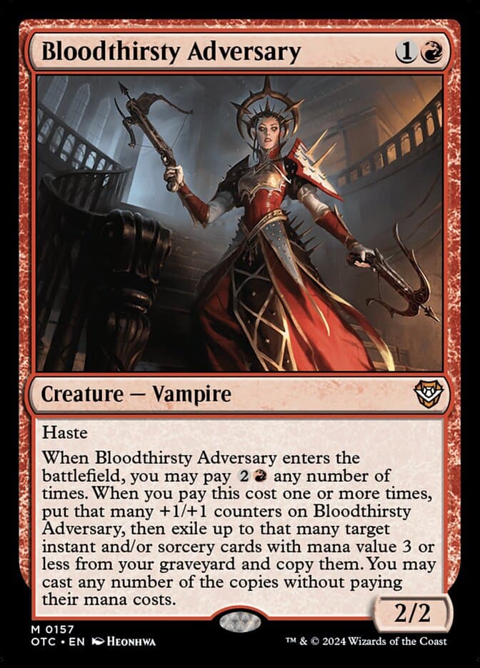 Bloodthirsty Adversary — Outlaws of Thunder Junction Commander