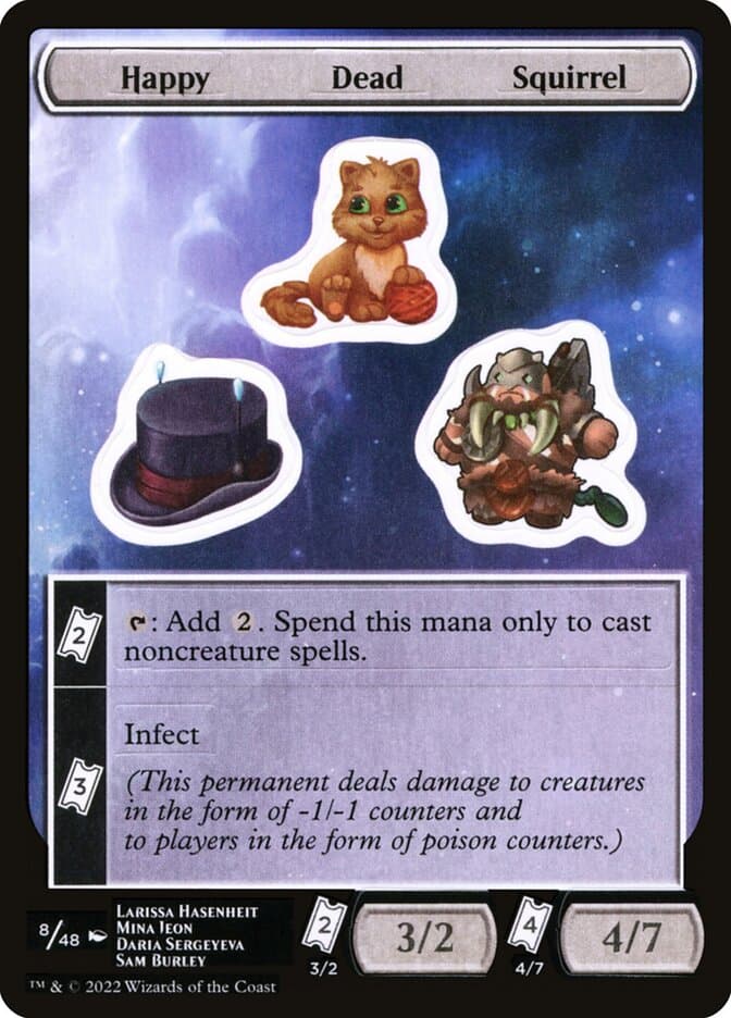 Happy Dead Squirrel — Unfinity Sticker Sheets