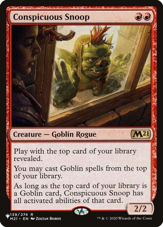 Conspicuous Snoop — The List