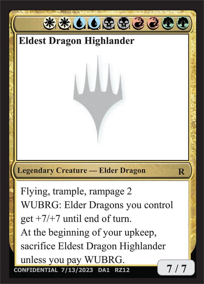 Eldest Dragon Highlander — Unknown Event