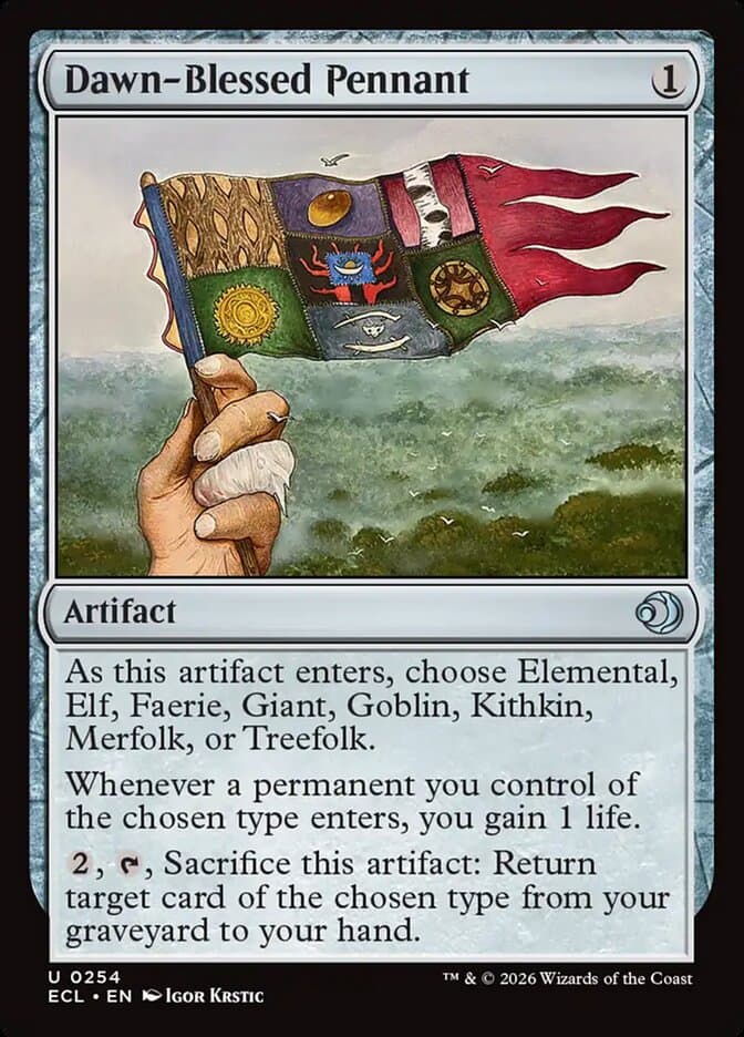 Dawn-Blessed Pennant — Lorwyn Eclipsed