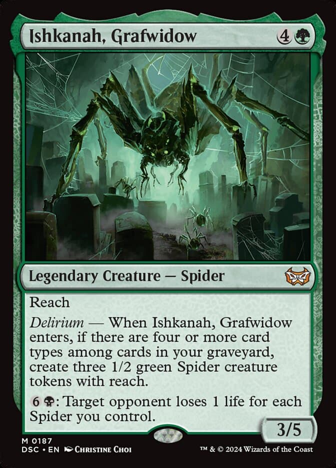 Ishkanah, Grafwidow — Duskmourn: House of Horror Commander
