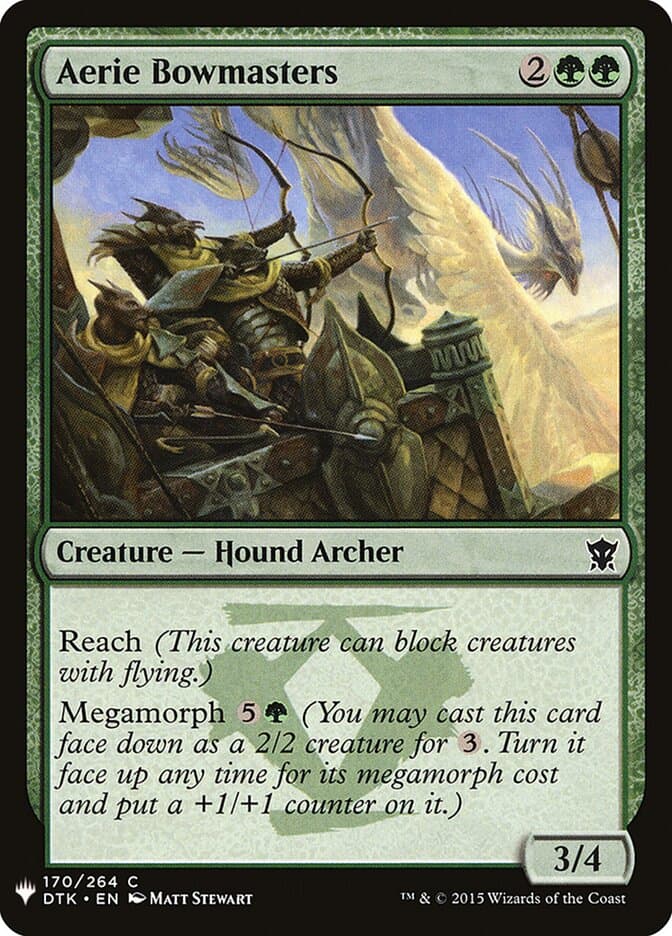 Aerie Bowmasters — The List