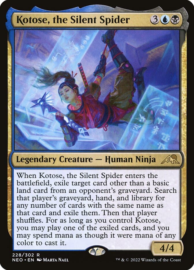Kotose, the Silent Spider — Kamigawa: Neon Dynasty