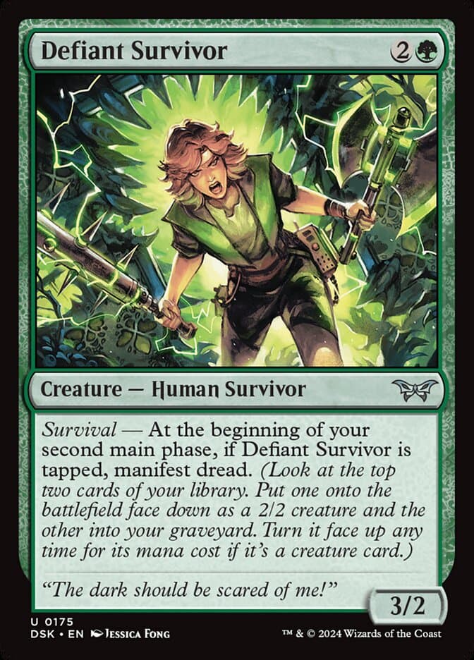 Defiant Survivor — Duskmourn: House of Horror