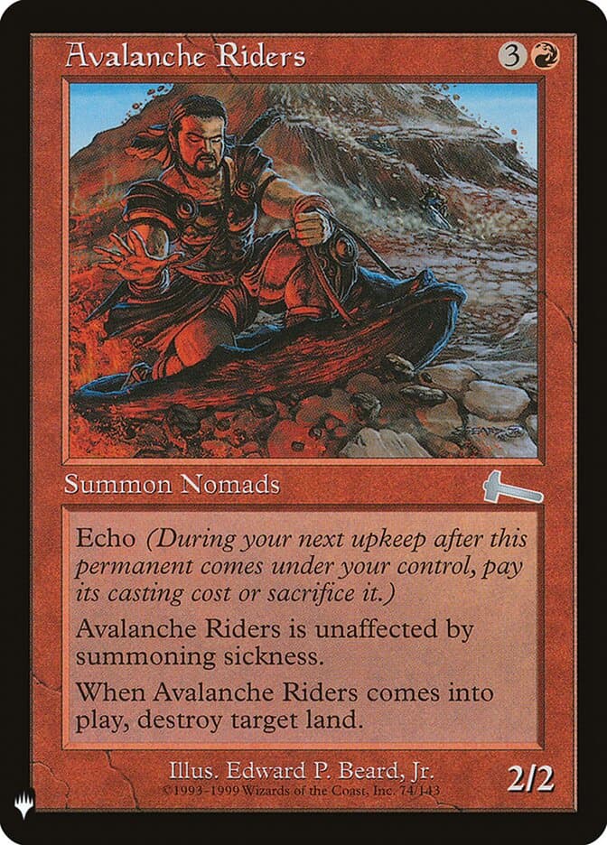 Avalanche Riders — The List