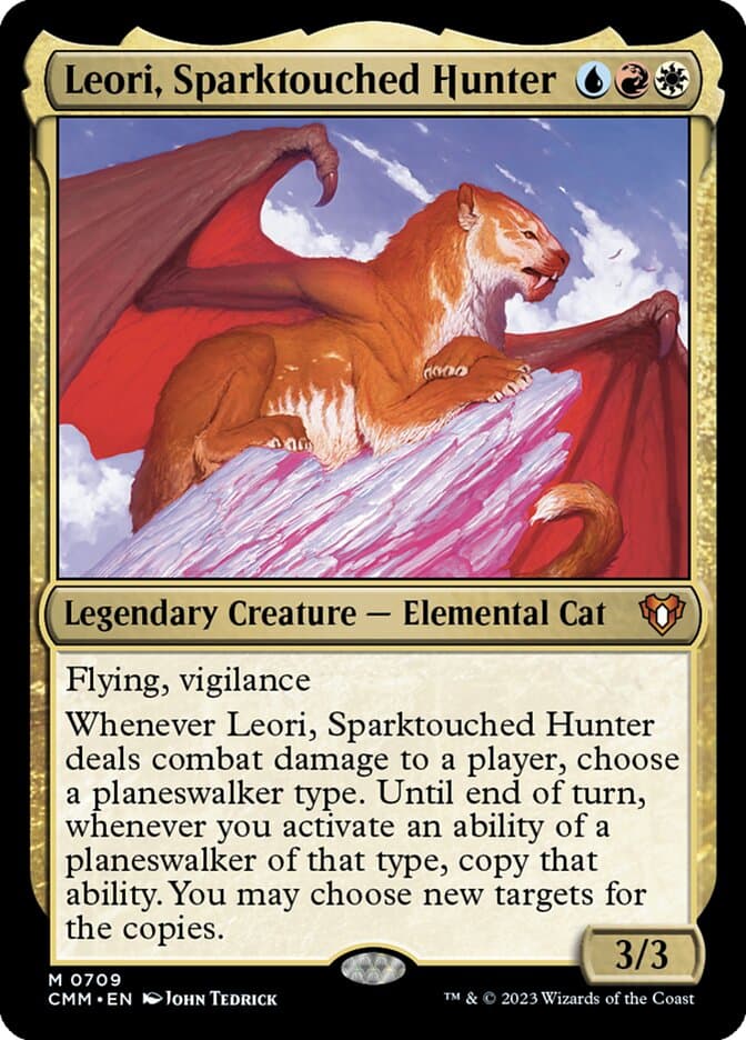 Leori, Sparktouched Hunter — Commander Masters