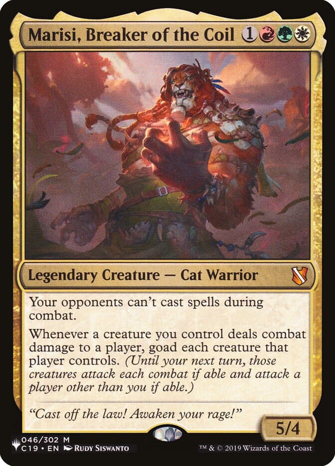 Marisi, Breaker of the Coil — The List