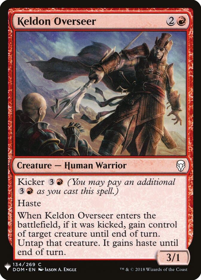 Keldon Overseer — The List