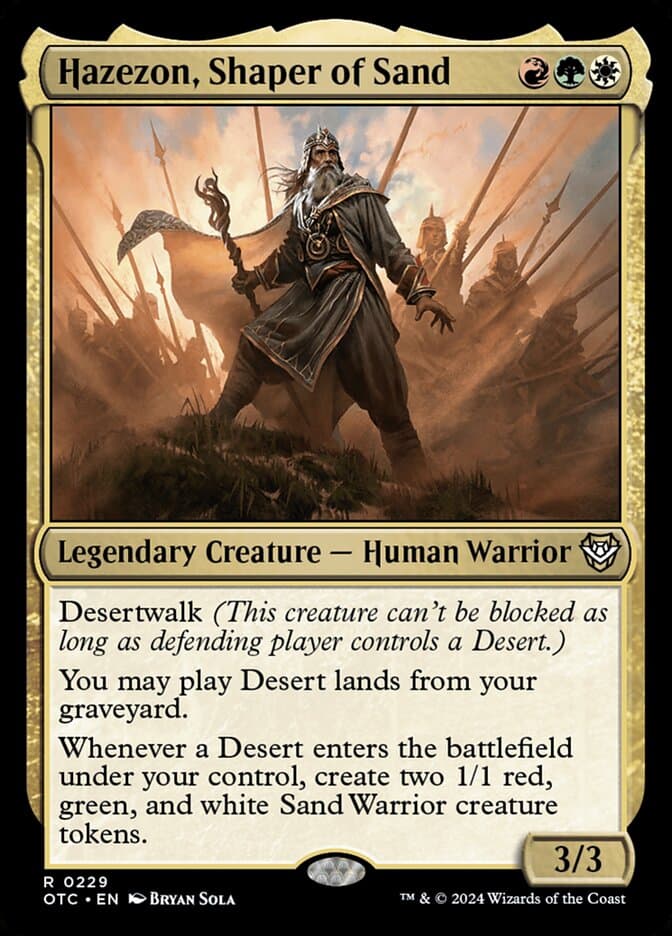 Hazezon, Shaper of Sand — Outlaws of Thunder Junction Commander
