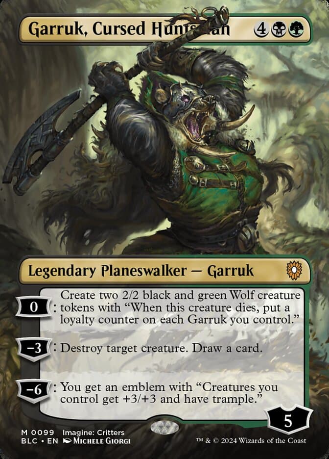 Garruk, Cursed Huntsman — Bloomburrow Commander