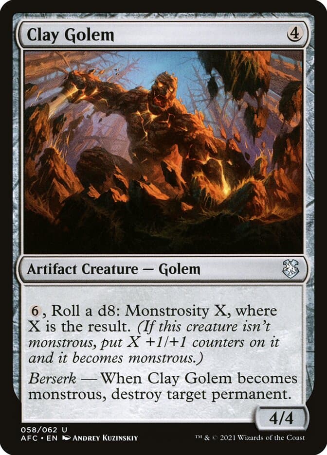 Clay Golem — Forgotten Realms Commander