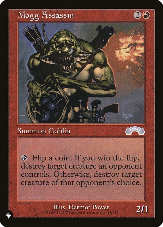 Mogg Assassin — The List