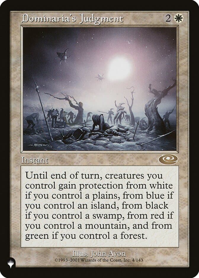 Dominaria's Judgment — The List