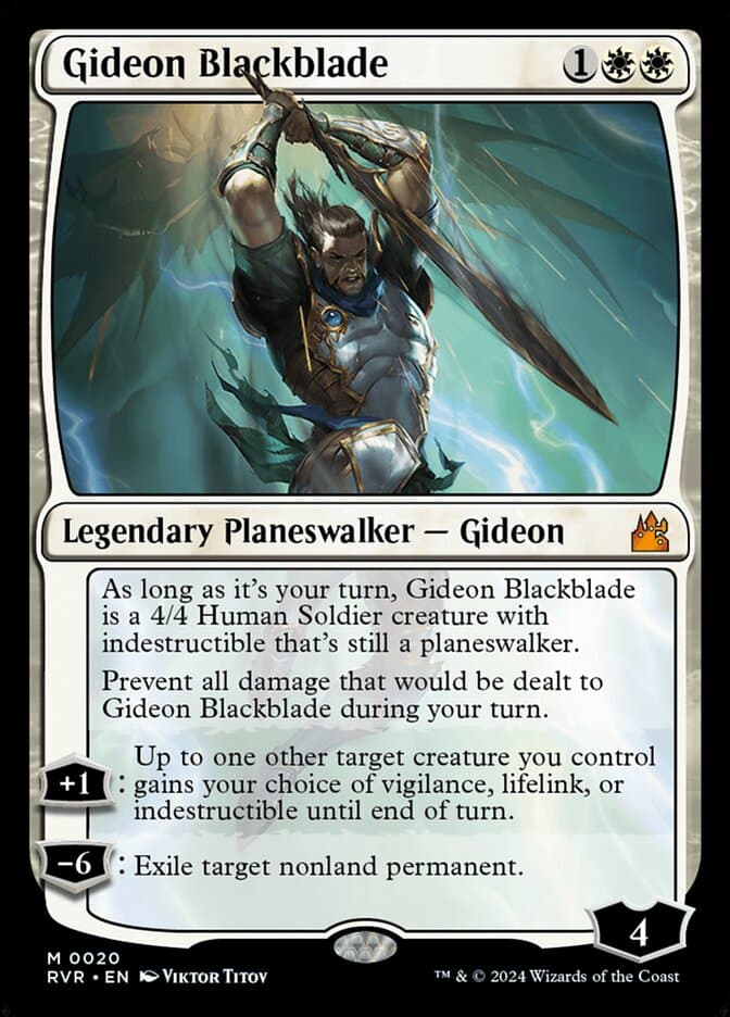 Gideon Blackblade — Ravnica Remastered