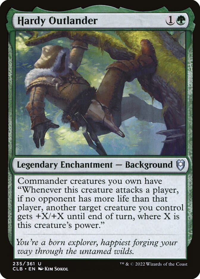 Hardy Outlander — Commander Legends: Battle for Baldur's Gate