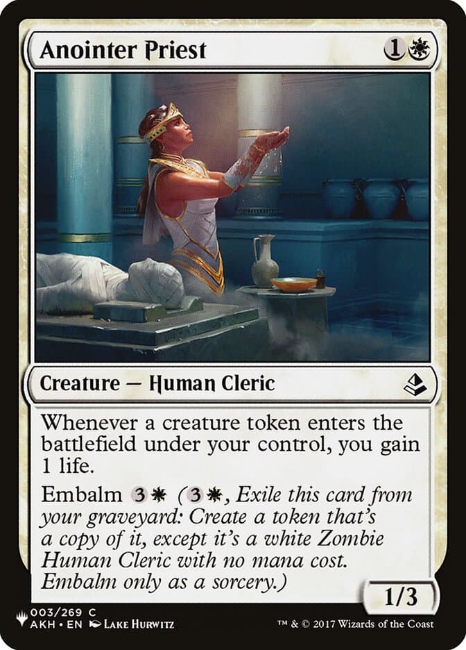 Anointer Priest — The List