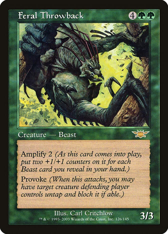 Feral Throwback — Legions