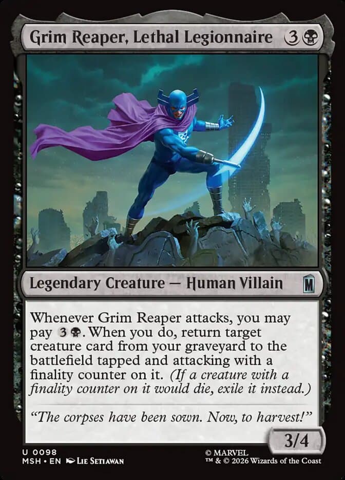 Grim Reaper, Lethal Legionnaire — Marvel Super Heroes